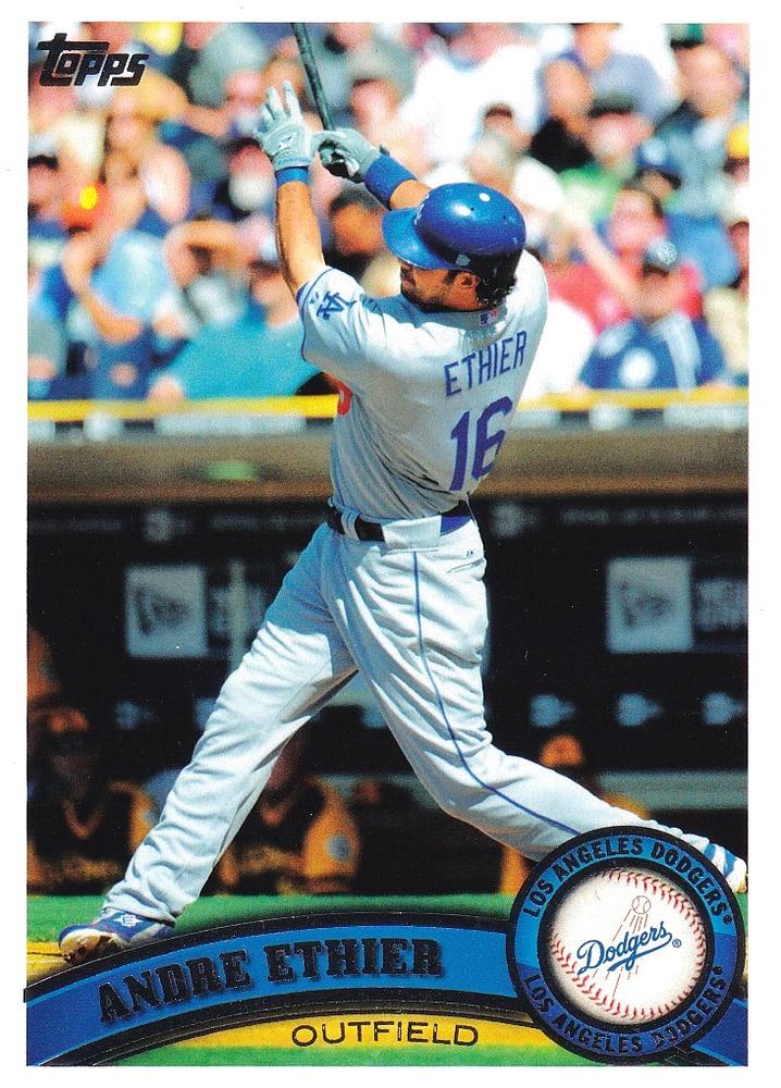 #240a Andre Ethier - Los Angeles Dodgers - 2011 Topps Baseball