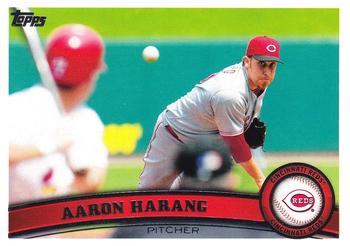 #249 Aaron Harang - Cincinnati Reds - 2011 Topps Baseball