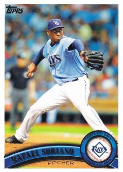#258 Rafael Soriano - Tampa Bay Rays - 2011 Topps Baseball