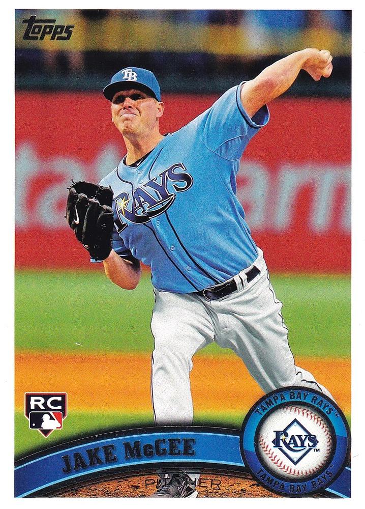 #268 Jake McGee - Tampa Bay Rays - 2011 Topps Baseball