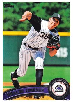 #270a Ubaldo Jimenez - Colorado Rockies - 2011 Topps Baseball