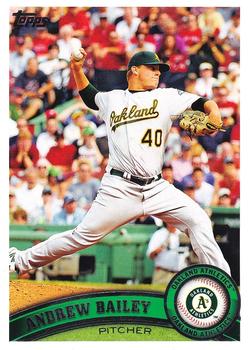 #280 Andrew Bailey - Oakland Athletics - 2011 Topps Baseball
