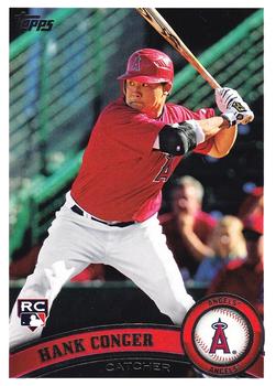 #285 Hank Conger - Los Angeles Angels - 2011 Topps Baseball