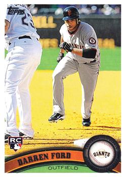 #292 Darren Ford - San Francisco Giants - 2011 Topps Baseball