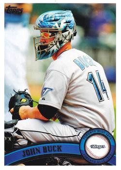 #296 John Buck - Toronto Blue Jays - 2011 Topps Baseball