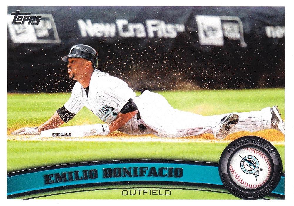 #303 Emilio Bonifacio - Florida Marlins - 2011 Topps Baseball