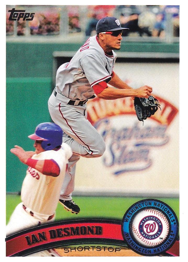 #308 Ian Desmond - Washington Nationals - 2011 Topps Baseball