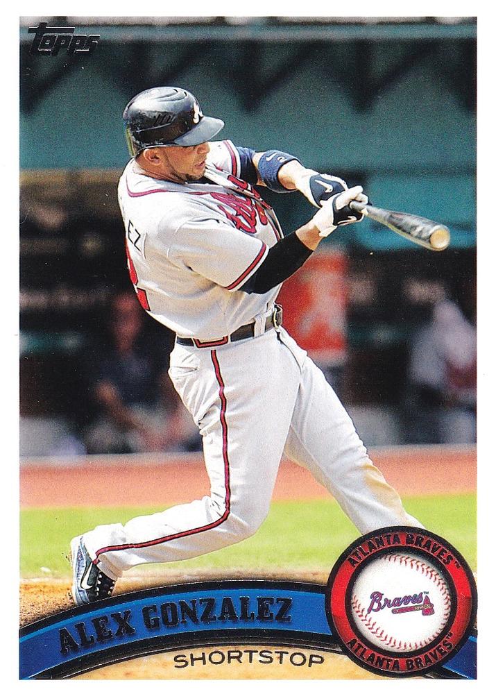#310 Alex Gonzalez - Atlanta Braves - 2011 Topps Baseball