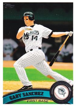 #312 Gaby Sanchez - Florida Marlins - 2011 Topps Baseball