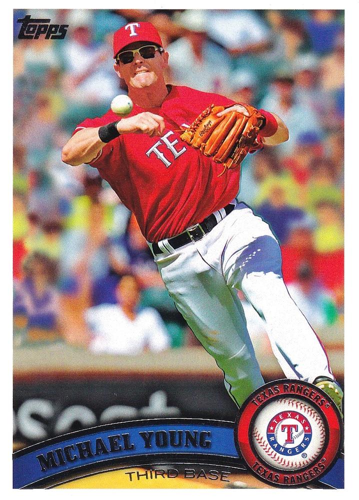 #320a Michael Young - Texas Rangers - 2011 Topps Baseball