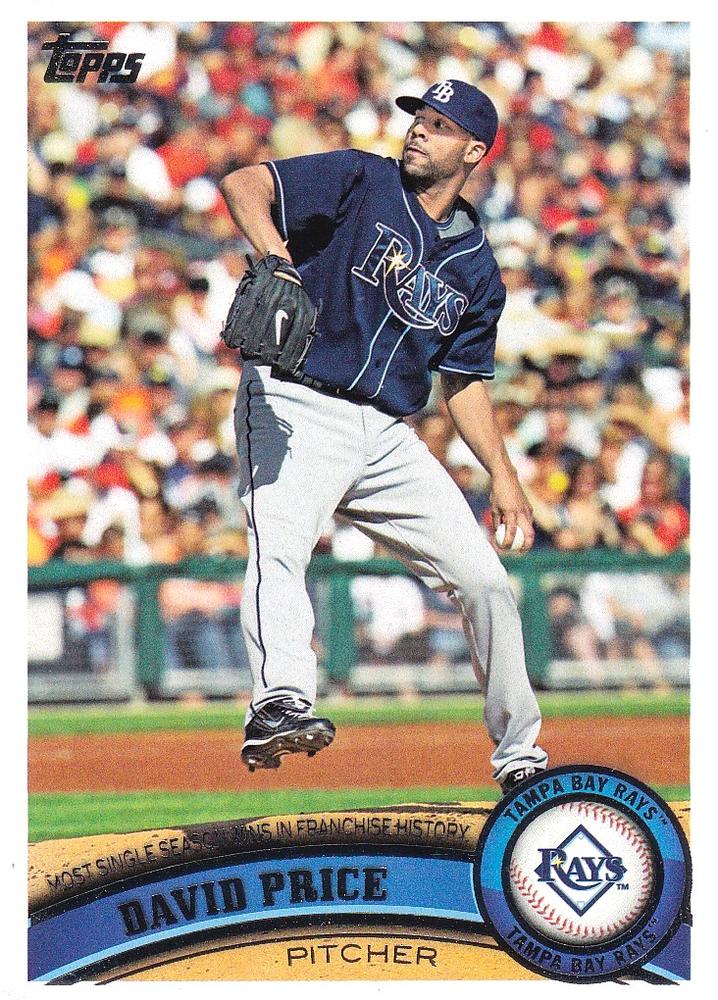 #328 David Price - Tampa Bay Rays - 2011 Topps Baseball
