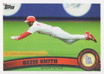 #199b Ozzie Smith SP - St. Louis Cardinals - 2011 Topps Baseball