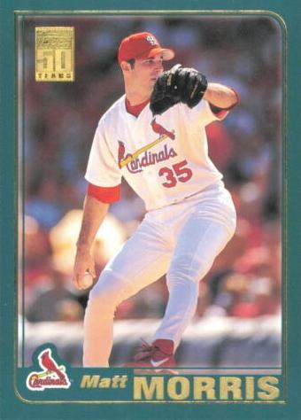 #482 Matt Morris - St. Louis Cardinals - 2001 Topps Baseball