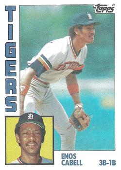 #482 Enos Cabell - Detroit Tigers - 1984 Topps Baseball