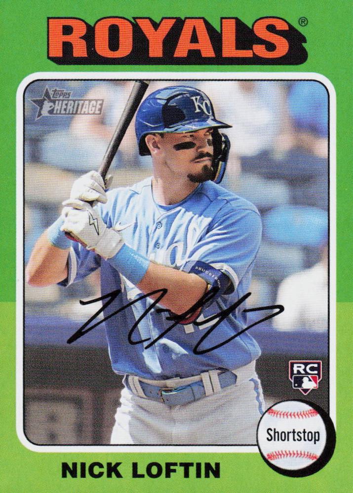 #482 Nick Loftin - Kansas City Royals - 2024 Topps Heritage Baseball