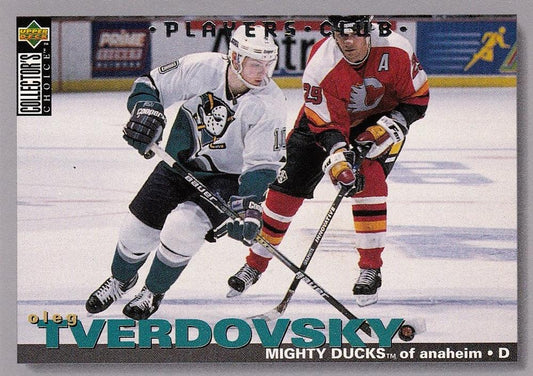 #81 Oleg Tverdovsky - Anaheim Mighty Ducks - 1995-96 Collector's Choice - Player's Club Hockey