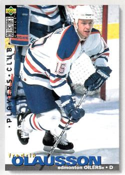 #98 Fredrik Olausson - Edmonton Oilers - 1995-96 Collector's Choice - Player's Club Hockey