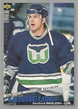 #138 Jocelyn Lemieux - Hartford Whalers - 1995-96 Collector's Choice - Player's Club Hockey