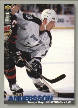 #182 Mikael Andersson - Tampa Bay Lightning - 1995-96 Collector's Choice - Player's Club Hockey