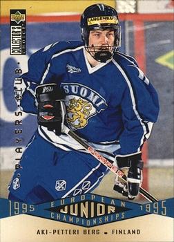#337 Aki-Petteri Berg - Finland - 1995-96 Collector's Choice - Player's Club Hockey