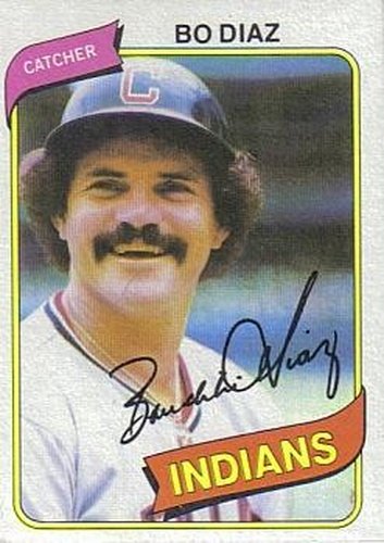 #483 Bo Diaz - Cleveland Indians - 1980 Topps Baseball