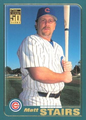 #483 Matt Stairs - Chicago Cubs - 2001 Topps Baseball