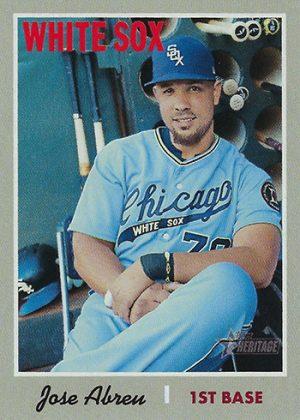 #483b Jose Abreu - Chicago White Sox - 2019 Topps Heritage Baseball