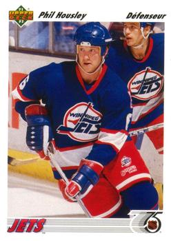 #106a Phil Housley - Winnipeg Jets - 1991-92 Upper Deck French Hockey
