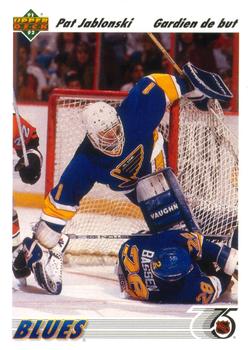#107a Pat Jablonski - St. Louisues - 1991-92 Upper Deck French Hockey