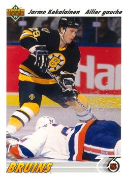 #108a Jarmo Kekalainen - Boston Bruins - 1991-92 Upper Deck French Hockey
