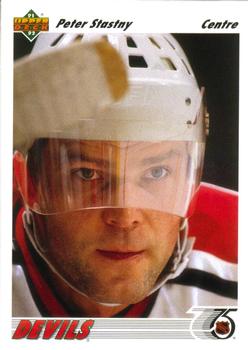 #113a Peter Stastny - New Jersey Devils - 1991-92 Upper Deck French Hockey
