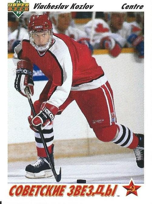 #5b Viacheslav Kozlov - USSR - 1991-92 Upper Deck French Hockey