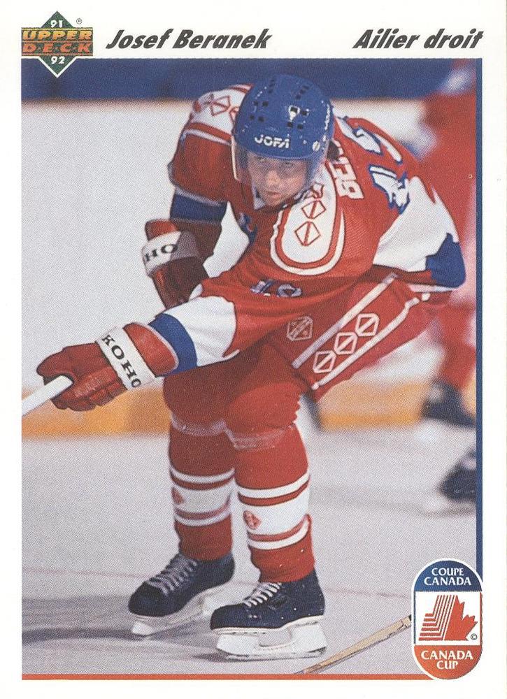 #17b Josef Beranek - Czechoslovakia - 1991-92 Upper Deck French Hockey