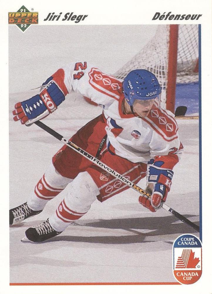#18b Jiri Slegr - Czechoslovakia - 1991-92 Upper Deck French Hockey