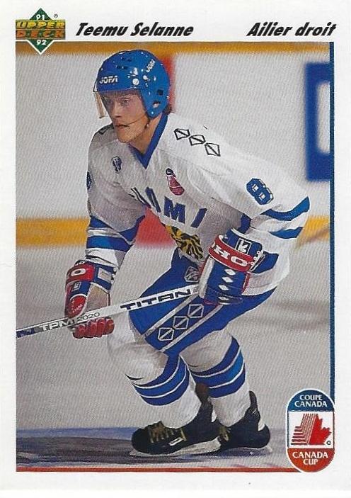 #21b Teemu Selanne - Finland - 1991-92 Upper Deck French Hockey