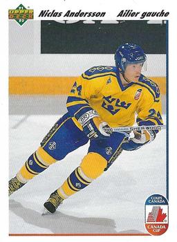#29b Niklas Andersson - Sweden - 1991-92 Upper Deck French Hockey