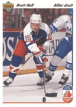 #33b Brett Hull - USA - 1991-92 Upper Deck French Hockey