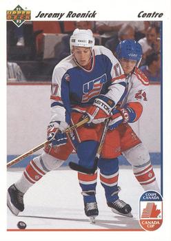 #36b Jeremy Roenick - USA - 1991-92 Upper Deck French Hockey
