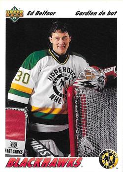 #39b Ed Belfour - Chicagoackhawks - 1991-92 Upper Deck French Hockey