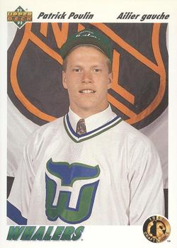 #65b Patrick Poulin - Hartford Whalers - 1991-92 Upper Deck French Hockey