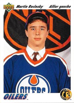#70b Martin Rucinsky - Edmonton Oilers - 1991-92 Upper Deck French Hockey