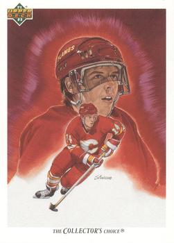 #80b Theoren Fleury - Calgary Flames - 1991-92 Upper Deck French Hockey