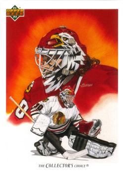 #81b Ed Belfour - Chicagoackhawks - 1991-92 Upper Deck French Hockey