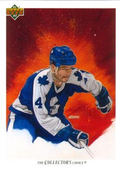 #96b Dave Ellett - Toronto Maple Leafs - 1991-92 Upper Deck French Hockey