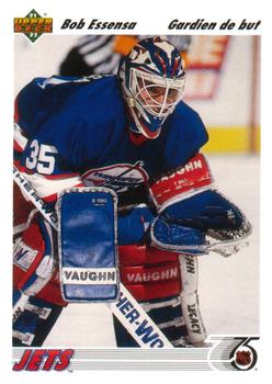 #101b Bob Essensa - Winnipeg Jets - 1991-92 Upper Deck French Hockey