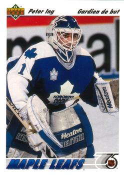 #118b Peter Ing - Toronto Maple Leafs - 1991-92 Upper Deck French Hockey