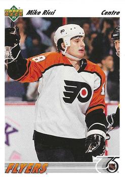 #143b Mike Ricci - Philadelphia Flyers - 1991-92 Upper Deck French Hockey