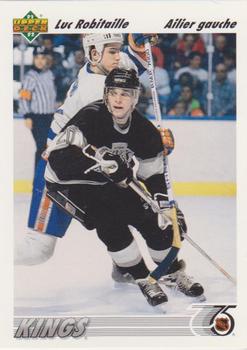 #145b Luc Robitaille - Los Angeles Kings - 1991-92 Upper Deck French Hockey