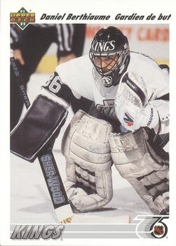 #150b Daniel Berthiaume - Los Angeles Kings - 1991-92 Upper Deck French Hockey