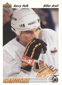 #152b Garry Valk - Vancouver Canucks - 1991-92 Upper Deck French Hockey